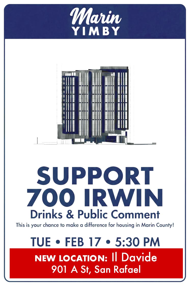 Support 700 Irwin Drinks & Public Comment event flyer